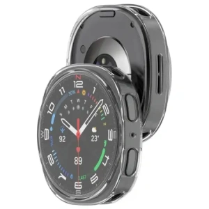 Etui z osłoną ekranu Bizon Case Watch Felipe do Samsung Galaxy Watch 8 40mm przezroczyste