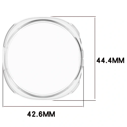 Etui z osłoną ekranu Bizon Case Watch Felipe do Samsung Galaxy Watch 8 40mm przezroczyste