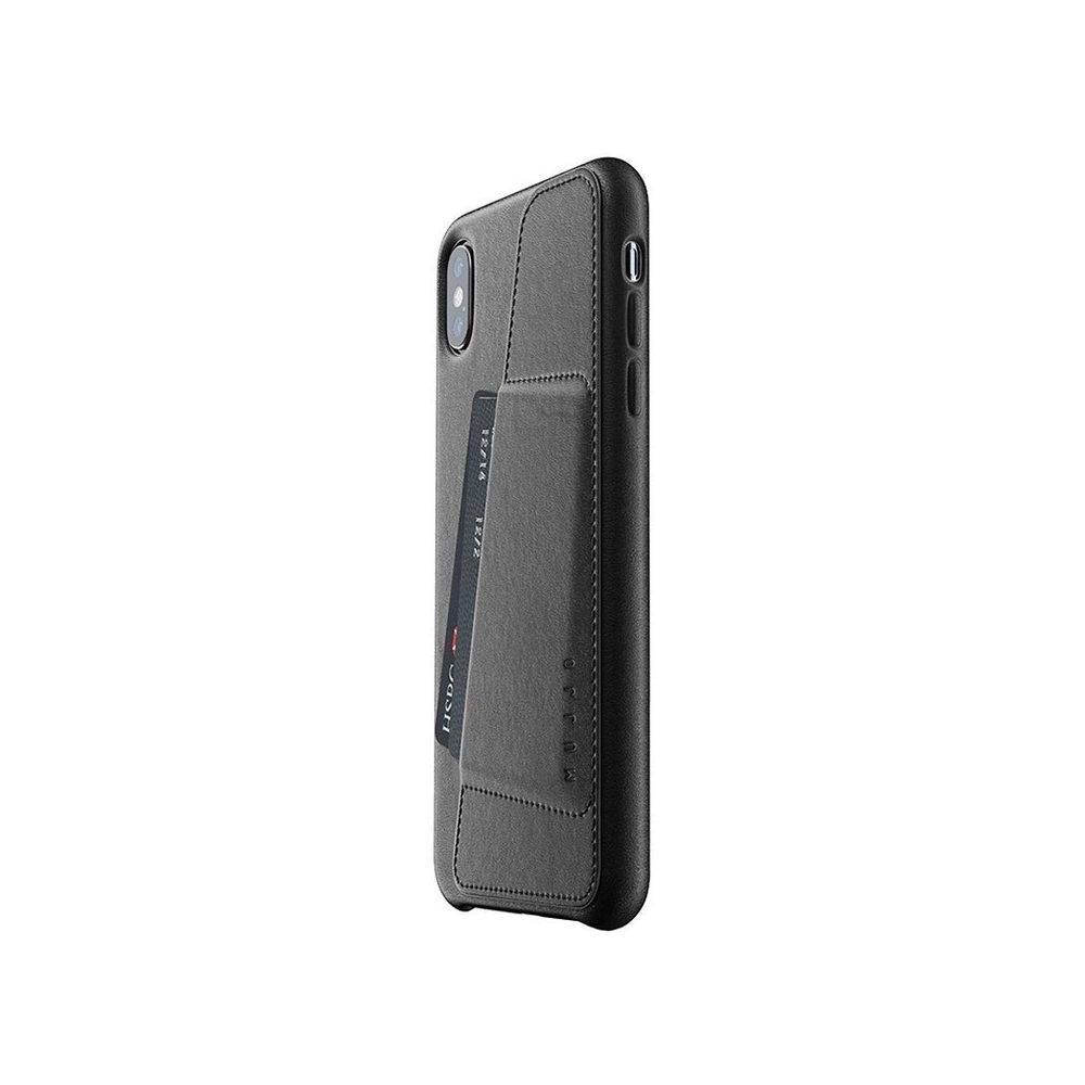 Hurtownia GSM - Etui Mujjo Full Leather Wallet Apple iPhone XS Max (czarne) - MUJ025BLK - {ean13} - Hurt
