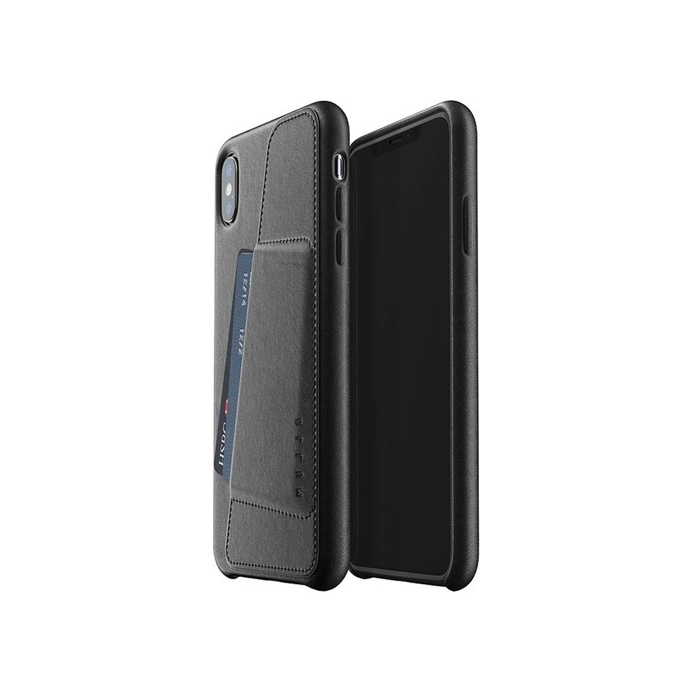 Hurtownia GSM - Etui Mujjo Full Leather Wallet Apple iPhone XS Max (czarne) - MUJ025BLK - {ean13} - Hurt