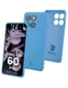 Silikonowe etui Bizon Soft Case do Motorola Edge 60 Pro niebieskie