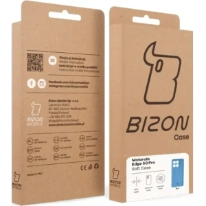 Silikonowe etui Bizon Soft Case do Motorola Edge 60 Pro niebieskie