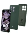 Silikonowe etui Bizon Soft Case do Motorola Edge 60 Pro ciemnozielone