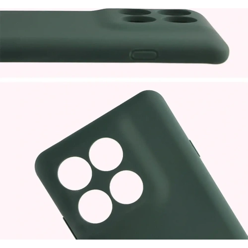 Silikonowe etui Bizon Soft Case do Motorola Edge 60 Pro ciemnozielone