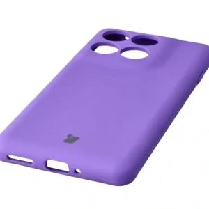 Silikonowe etui Bizon Soft Case do Motorola Edge 60 Pro fioletowe