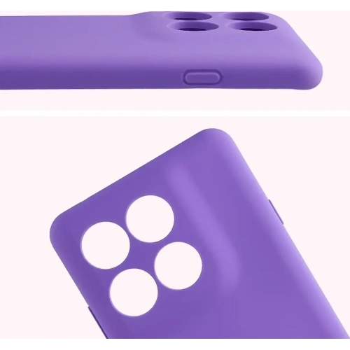 Silikonowe etui Bizon Soft Case do Motorola Edge 60 Pro fioletowe