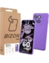 Silikonowe etui Bizon Soft Case do Motorola Edge 60 Pro fioletowe