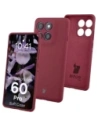 Silikonowe etui Bizon Soft Case do Motorola Edge 60 Pro ciemnofioletowe