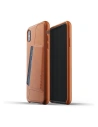 Etui Mujjo Vollleder-Wallet Apple iPhone XS Max (braun)