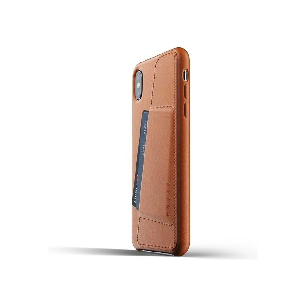 Hurtownia GSM - Etui Mujjo Full Leather Wallet Apple iPhone XS Max (brązowe) - MUJ026BR - {ean13} - Hurt