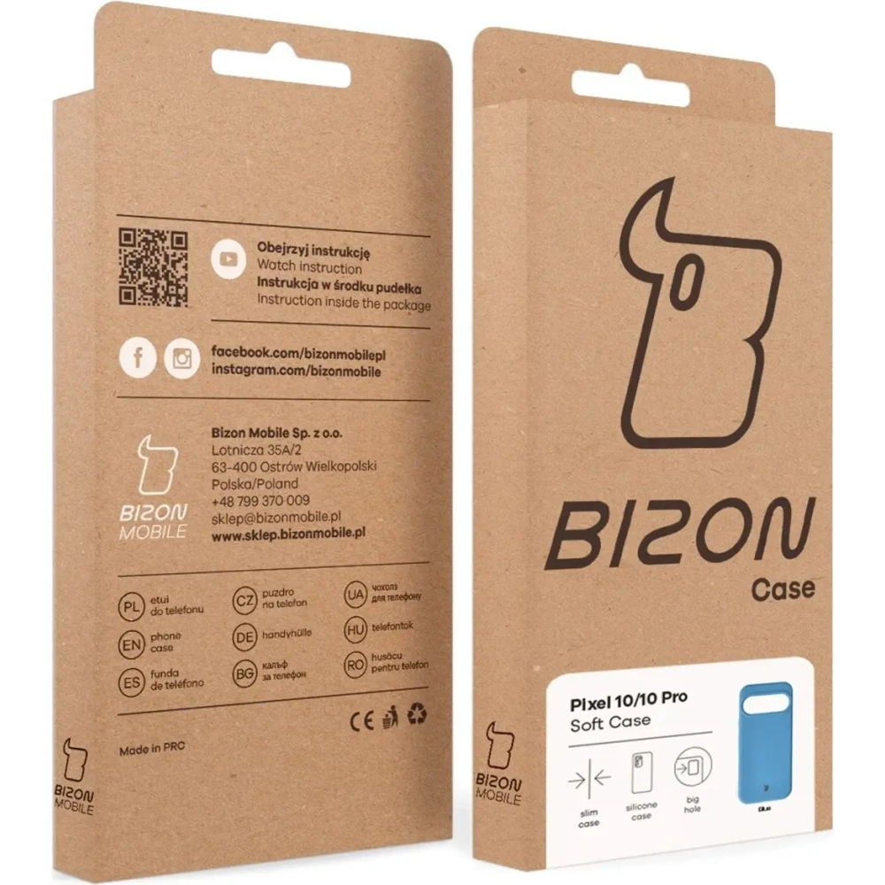 Silikonowe etui Bizon Soft Case do Google Pixel 10 / 10 Pro niebieskie