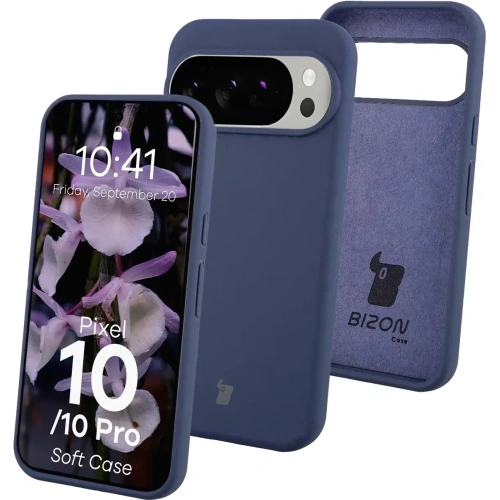 Silikonowe etui Bizon Soft Case do Google Pixel 10 / 10 Pro ciemnoniebieskie