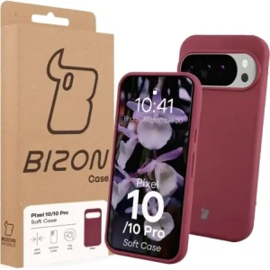 Silikonowe etui Bizon Soft Case do Google Pixel 10 / 10 Pro ciemnofioletowe
