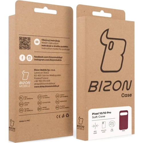 Silikonowe etui Bizon Soft Case do Google Pixel 10 / 10 Pro ciemnofioletowe