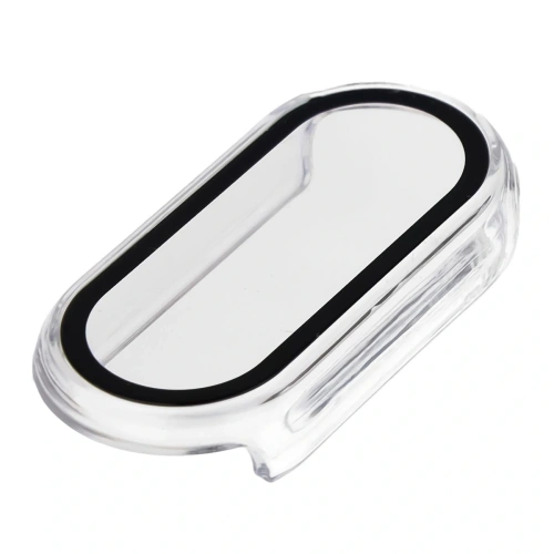 Etui ze szkłem do zegarka Bizon Case+Glass Watch do Xiaomi Smart Band 10 przeźroczyste