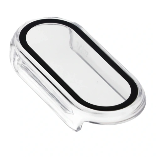 Etui ze szkłem do zegarka Bizon Case+Glass Watch do Xiaomi Smart Band 10 przeźroczyste