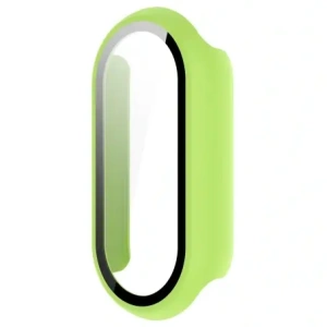 Etui ze szkłem do zegarka Bizon Case+Glass Watch do Xiaomi Smart Band 10 jasnozielone