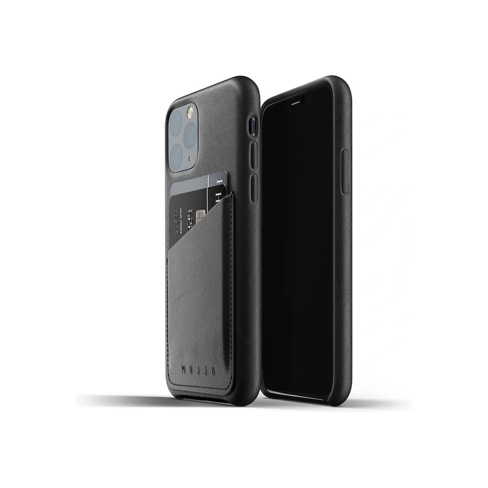 Hurtownia GSM - Etui Mujjo Full Leather Wallet Case Apple iPhone 11 Pro (czarne) - MUJ030BLK - {ean13} - Hurt