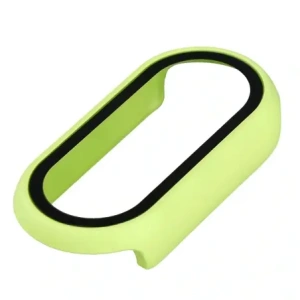 Etui ze szkłem do zegarka Bizon Case+Glass Watch do Xiaomi Smart Band 10 jasnozielone