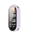 Etui ze szkłem do zegarka Bizon Case+Glass Watch do Xiaomi Smart Band 10 jasnofioletowe