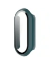 Etui ze szkłem do zegarka Bizon Case+Glass Watch do Xiaomi Smart Band 10 ciemnozielone