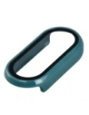 Etui ze szkłem do zegarka Bizon Case+Glass Watch do Xiaomi Smart Band 10 ciemnozielone