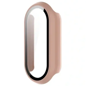 Etui ze szkłem do zegarka Bizon Case+Glass Watch do Xiaomi Smart Band 10 różowe