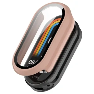 Bizon Eset+Üveg Óra Xiaomi Okos Szíj 10 rózsaszín