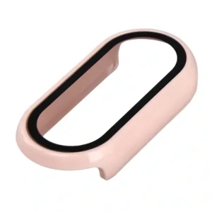 Etui ze szkłem do zegarka Bizon Case+Glass Watch do Xiaomi Smart Band 10 różowe
