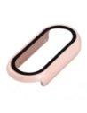 Etui ze szkłem do zegarka Bizon Case+Glass Watch do Xiaomi Smart Band 10 różowe
