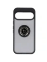 Etui z uchwytem na palec Bizon Case Hybrid Ring do Google Pixel 10 / 10 Pro przydymione z czarną ramką