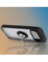 Etui z uchwytem na palec Bizon Case Hybrid Ring do Google Pixel 10 / 10 Pro przydymione z czarną ramką