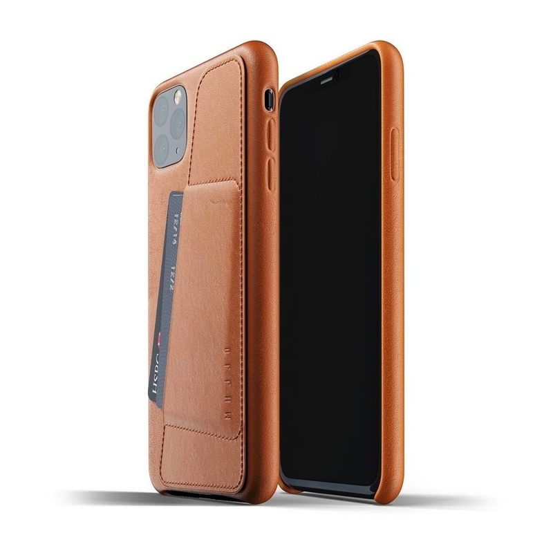 Mujjo Distributor - 8718546172168 - MUJ028BR - Mujjo Full Leather Wallet Case Apple iPhone 11 Pro Max (brown) - B2B homescreen