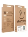 Etui z uchwytem na palec Bizon Case Hybrid Ring do Google Pixel 10 / 10 Pro przydymione z ciemnozieloną ramką