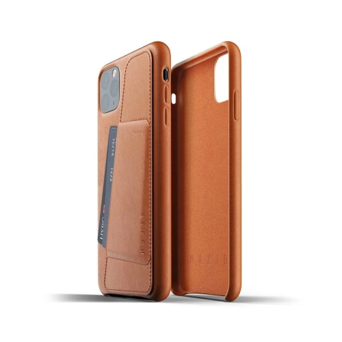 Etui Mujjo Full Leather Wallet Case Apple iPhone 11 Pro Max (brązowe)