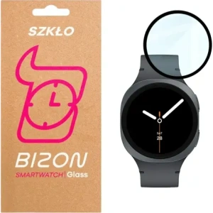 Szkło hybrydowe Bizon Glass Watch Edge Hybrid dla Samsung Galaxy Watch 8 40mm czarne