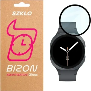 Szkło hybrydowe Bizon Glass Watch Edge Hybrid dla Samsung Galaxy Watch 8 44mm czarne