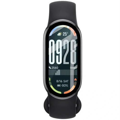 Szkło hybrydowe Bizon Glass Watch Edge Hybrid dla Xiaomi Smart Band 10 czarne