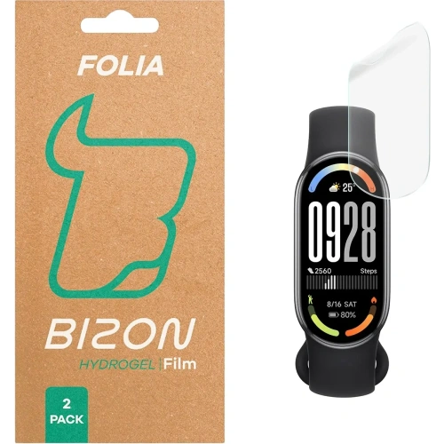 Folia hydrożelowa na ekran Bizon Glass Watch Hydrogel do Xiaomi Smart Band 10 [2 PACK]