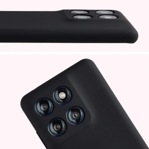 Silikonowe etui Bizon Soft Case do Motorola Edge 60 Fusion / 60 czarne