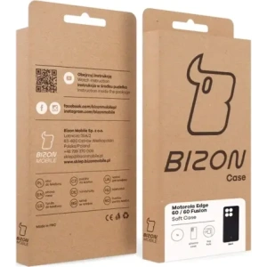 Silikonowe etui Bizon Soft Case do Motorola Edge 60 Fusion / 60 czarne