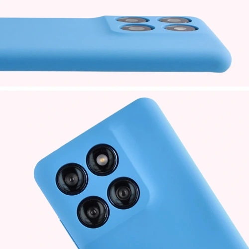 Silikonowe etui Bizon Soft Case do Motorola Edge 60 Fusion / 60 niebieskie