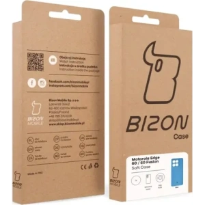 Silikonowe etui Bizon Soft Case do Motorola Edge 60 Fusion / 60 niebieskie