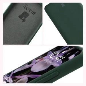Silikonowe etui Bizon Soft Case do Motorola Edge 60 Fusion / 60 ciemnozielone