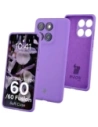Silikonowe etui Bizon Soft Case do Motorola Edge 60 Fusion / 60 fioletowe