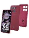 Silikonowe etui Bizon Soft Case do Motorola Edge 60 Fusion / 60 ciemnofioletowe