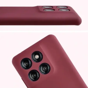 Silikonowe etui Bizon Soft Case do Motorola Edge 60 Fusion / 60 ciemnofioletowe
