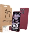 Silikonowe etui Bizon Soft Case do Motorola Edge 60 Fusion / 60 ciemnofioletowe