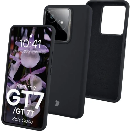 Silikonowe etui Bizon Soft Case do Realme GT 7 / 7T czarne