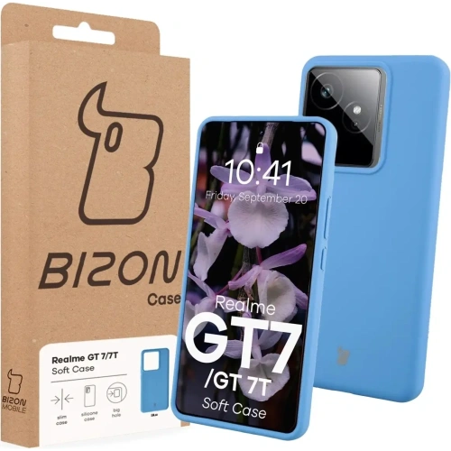 Silikonowe etui Bizon Soft Case do Realme GT 7 / 7T niebieskie